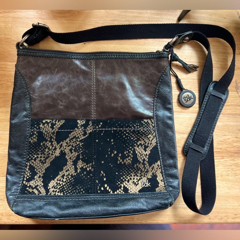 The Sak leather crossbody bag, with multi design